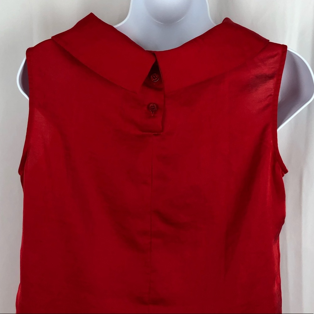 Talbots Collared Sleeveless Button Back Top 2 - image 4